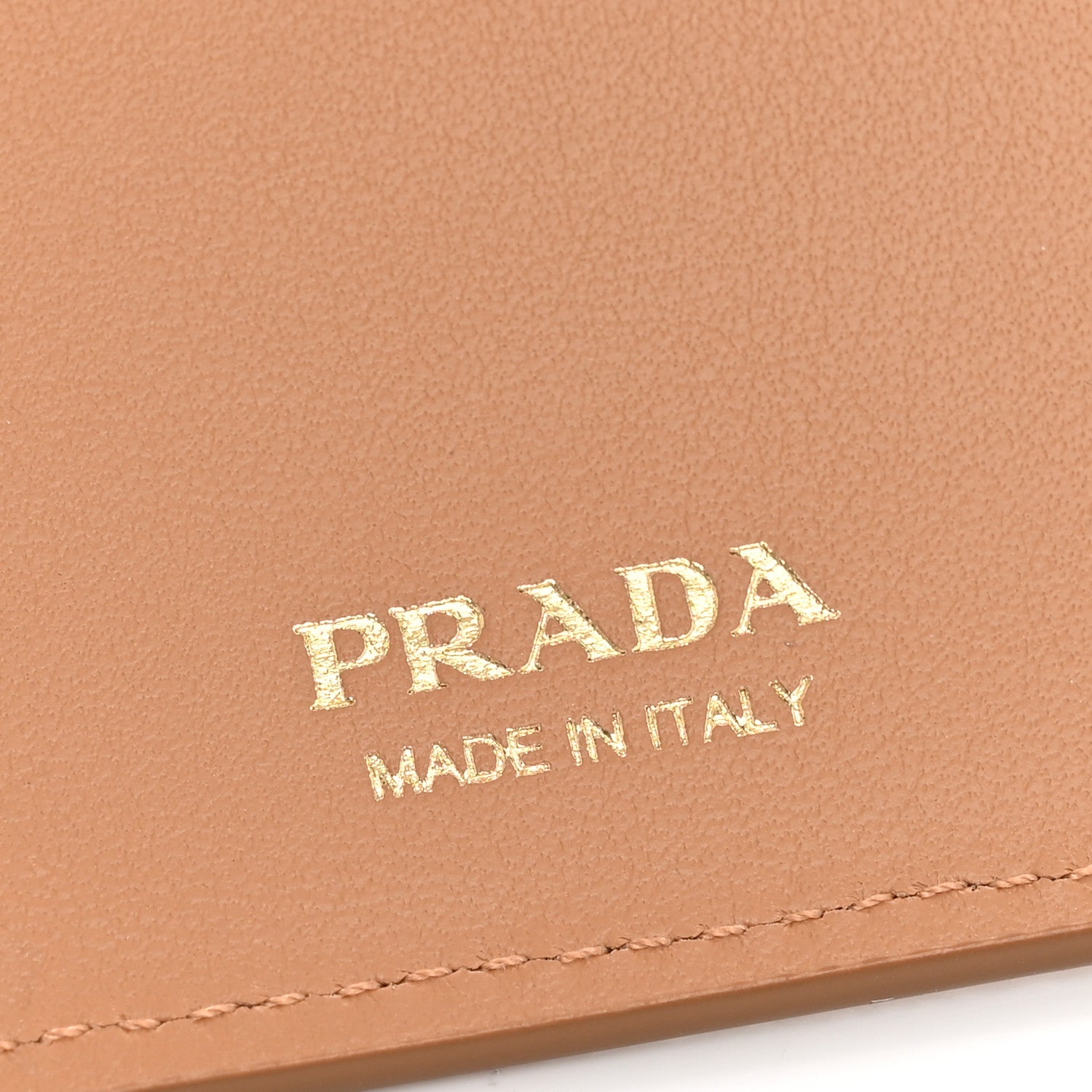 Prada Saffiano Calfskin Large Triangle Continental Wallet Naturale 12 of 18