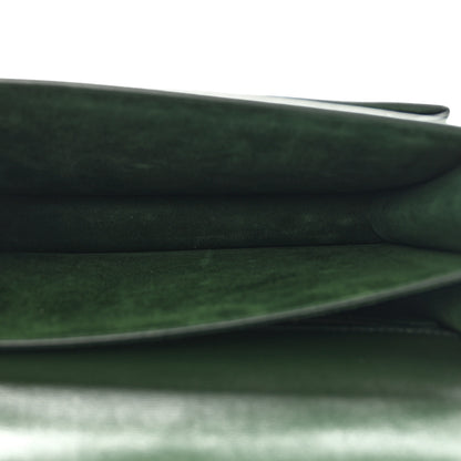 Saint Laurent Calfskin Snakeskin Suede Medium Monogram Sunset Vert Fonce 5 of 11