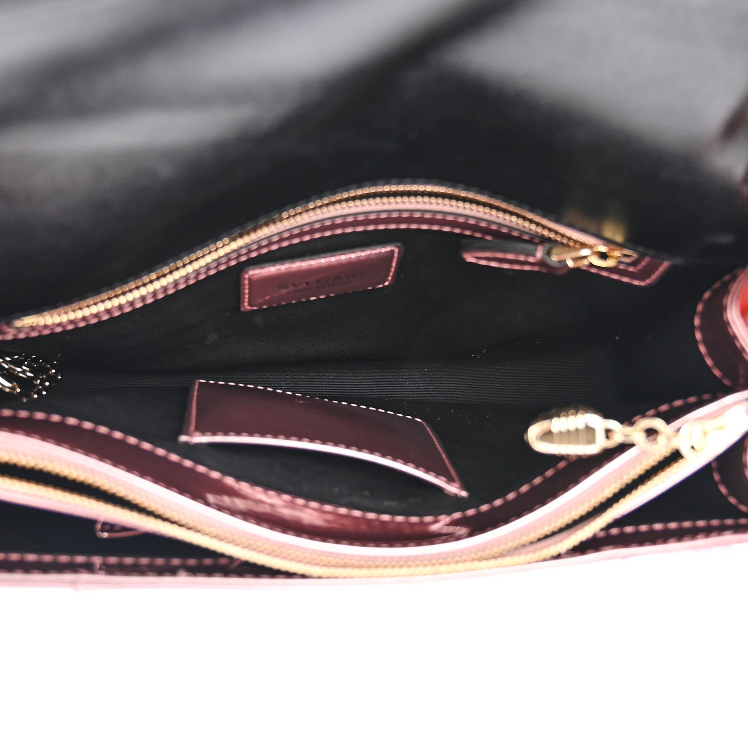Bulgari Metallic Calfskin Serpenti Forever Crossbody Bag Rose Quartz 6 of 12