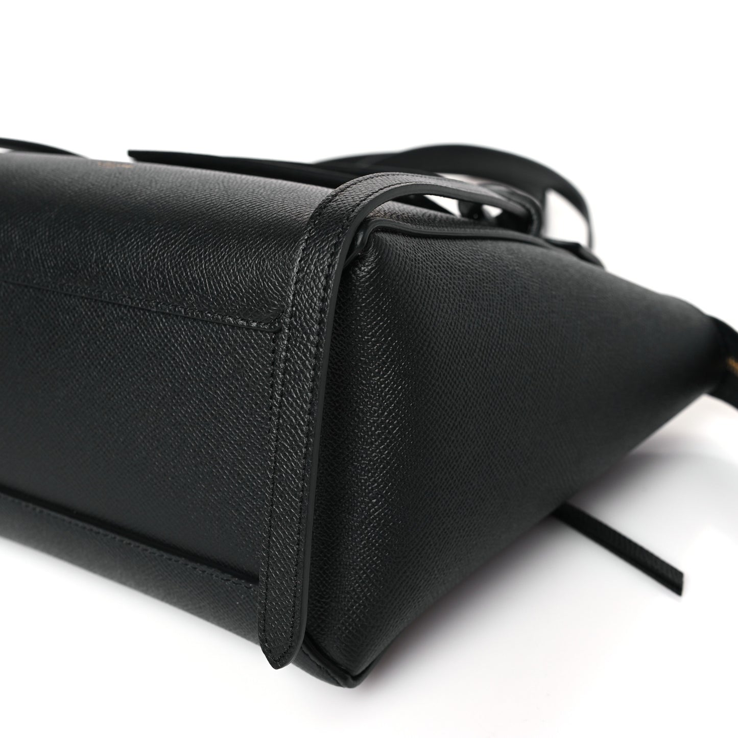 Grained Calfskin Micro Belt Bag Black