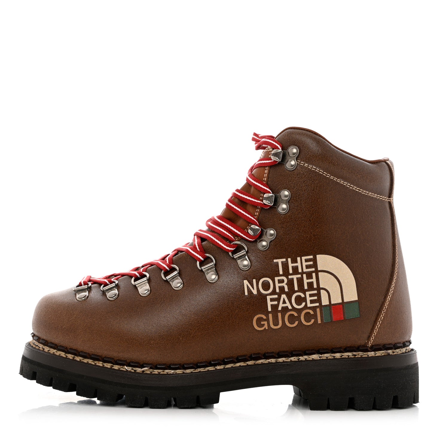 X THE NORTH FACE Calfskin Mens Hiking Ankle Boots 8.5 Foggy Tabacco Cuir