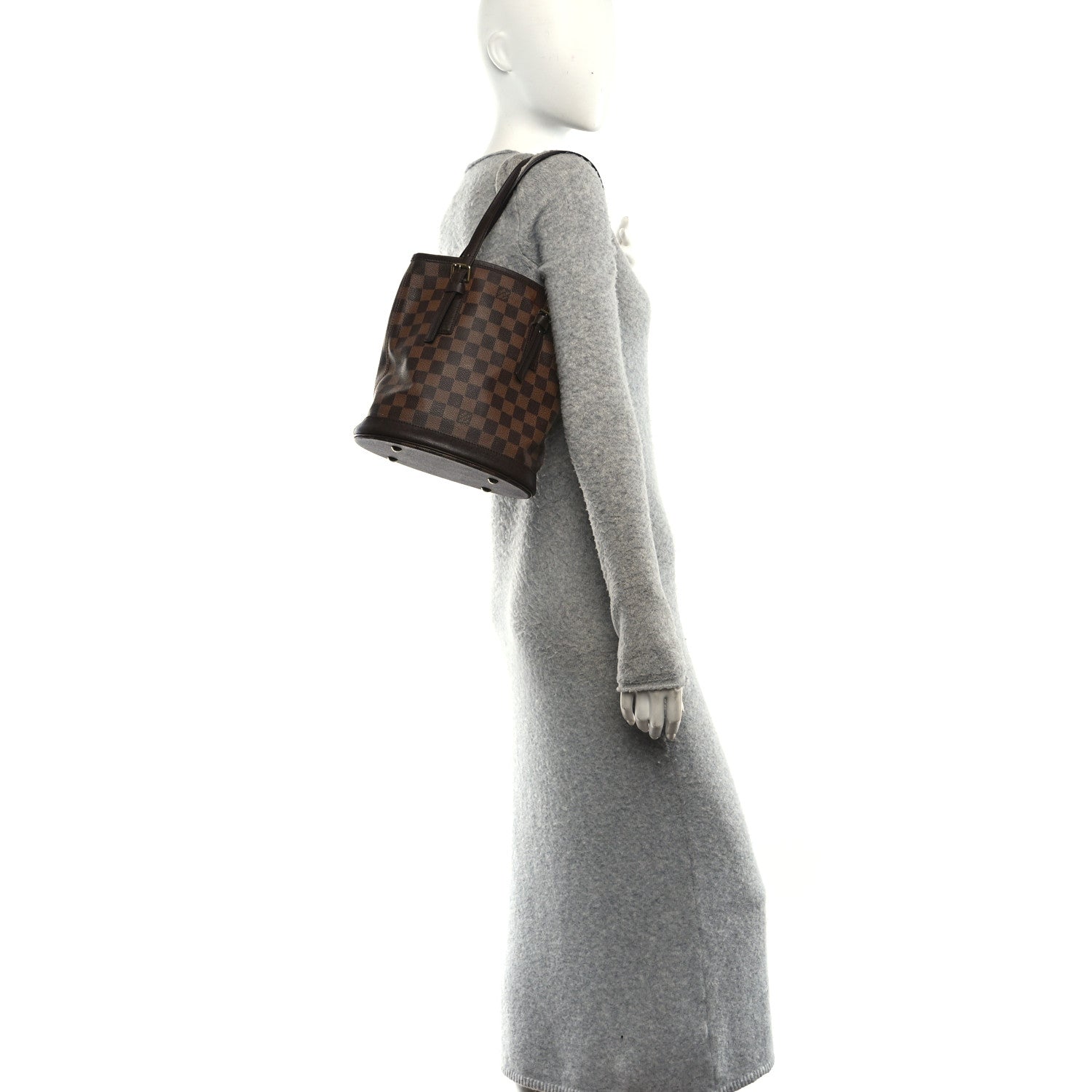 Louis Vuitton Damier Ebene Marais Bucket 23 2 of 15