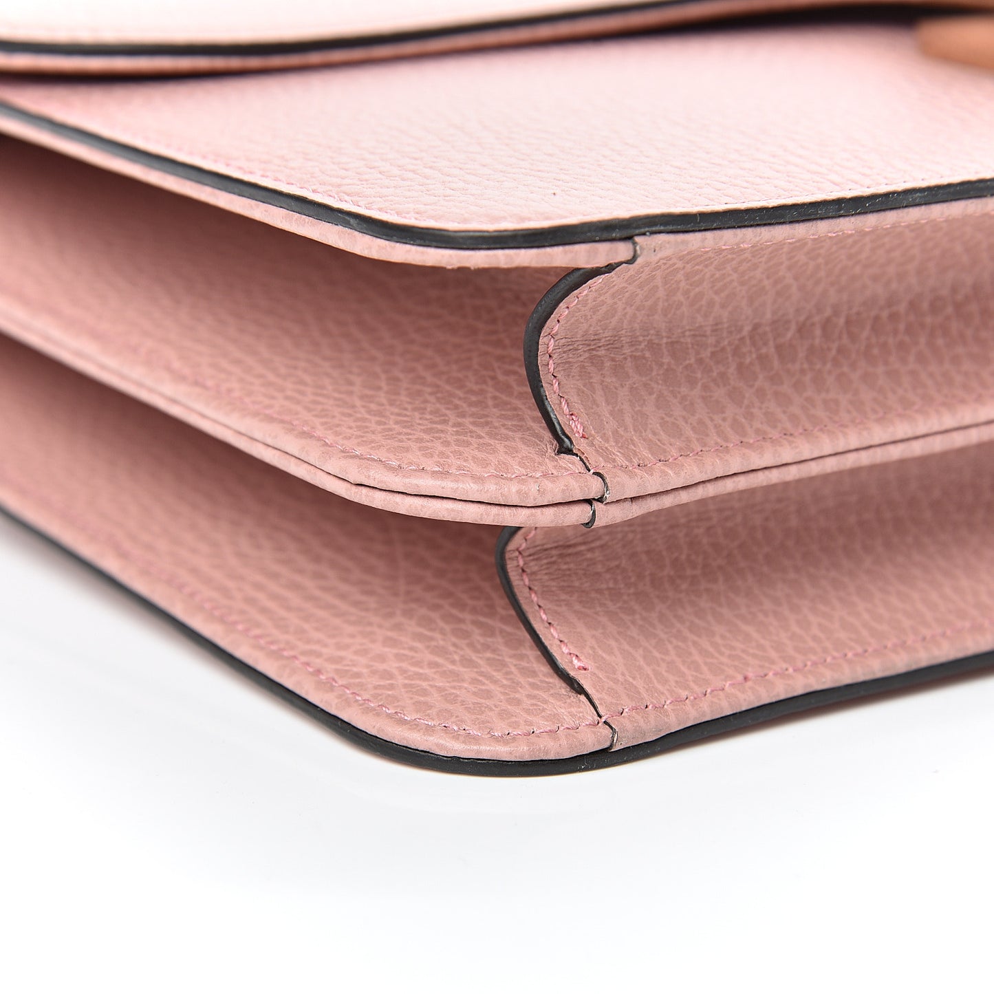 Dollar Calfskin Interlocking G Shoulder Bag Soft Pink