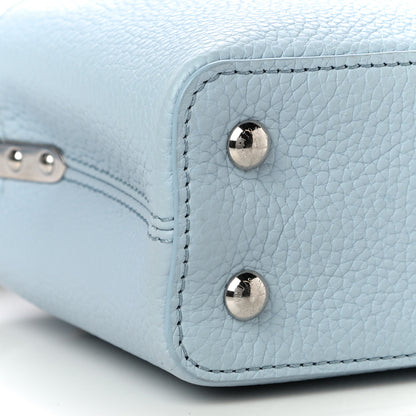 Louis Vuitton Taurillon Capucines Mini Light Blue White Red 8 of 10