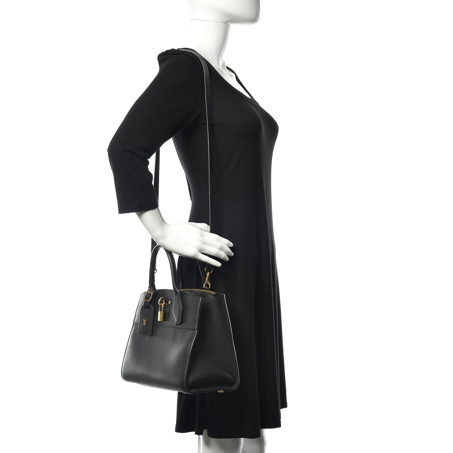Louis Vuitton Taurillon City Steamer PM Black 2 of 13