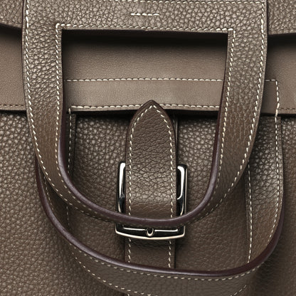 Hermes Taurillon Clemence Halzan 25 Etoupe 8 of 10