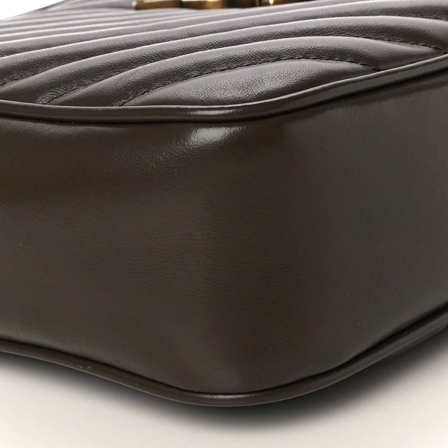 Saint Laurent Calfskin Matelasse Monogram Lou Camera Bag Military Olive 9 of 11