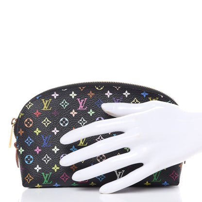 Louis Vuitton Monogram Multicolor Cosmetic Pouch Black Grenade 2 of 8