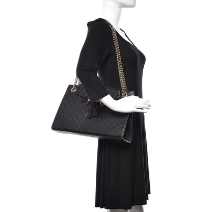 Gucci Guccissima Large Emily Chain Shoulder Bag Black 2 of 14