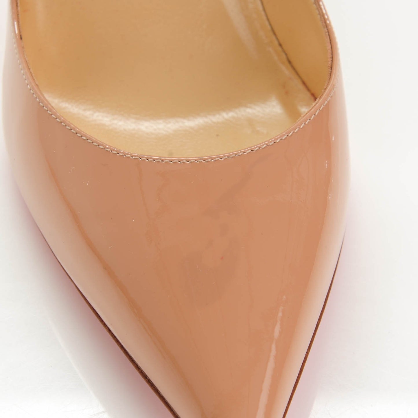 Patent New Decoltissimo 100 Pumps 38.5 Nude