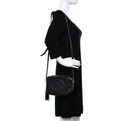 Gucci Pebbled Calfskin Small Soho Disco Bag Black 2 of 15