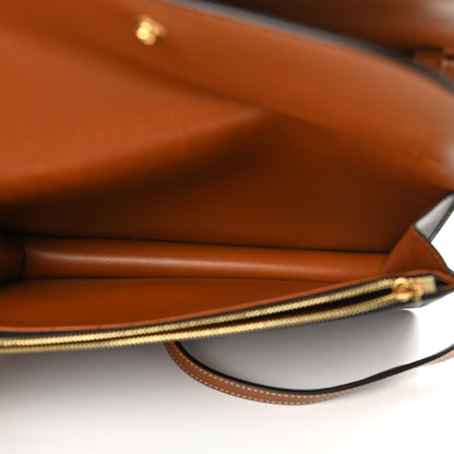 Celine Triomphe Canvas Lambskin Wallet On Strap Tan 6 of 13