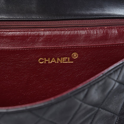 Chanel Lambskin Quilted XL Jumbo Single Flap Black 6 of 17