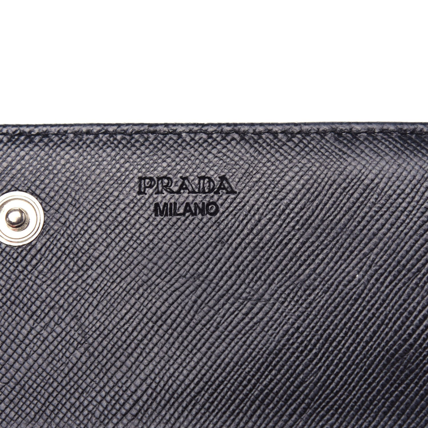 Prada Tessuto Nylon Continental Flap Wallet Black 6 of 8