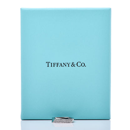 Tiffany 18K White Gold Diamond Frank Gehry Torque Ring 44 3 6 of 6