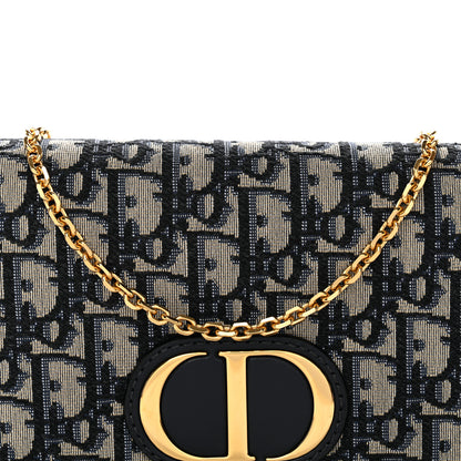 Christian Dior Oblique 30 Montaigne 2-In-1 Pouch Blue 7 of 11