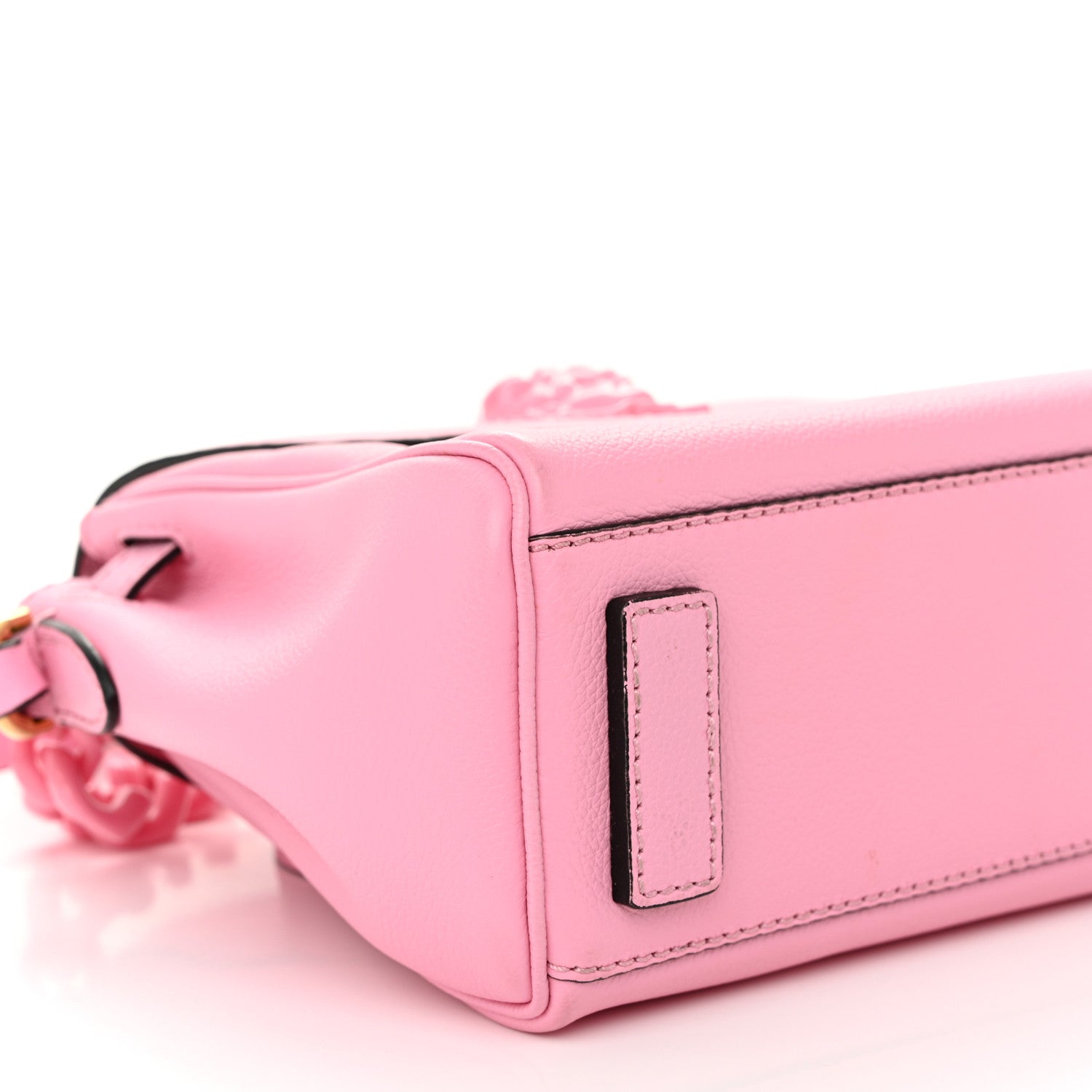 Versace Grained Calfskin Small La Medusa Top Handle Bag Pink 8 of 10