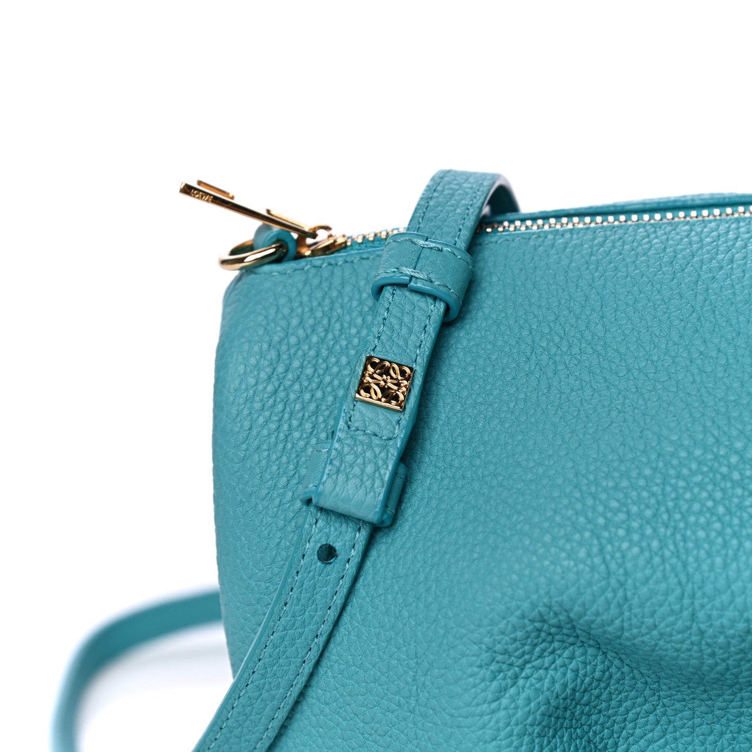 Loewe Calfskin Mini Elephant Crossbody Bag Turquoise 5 of 7