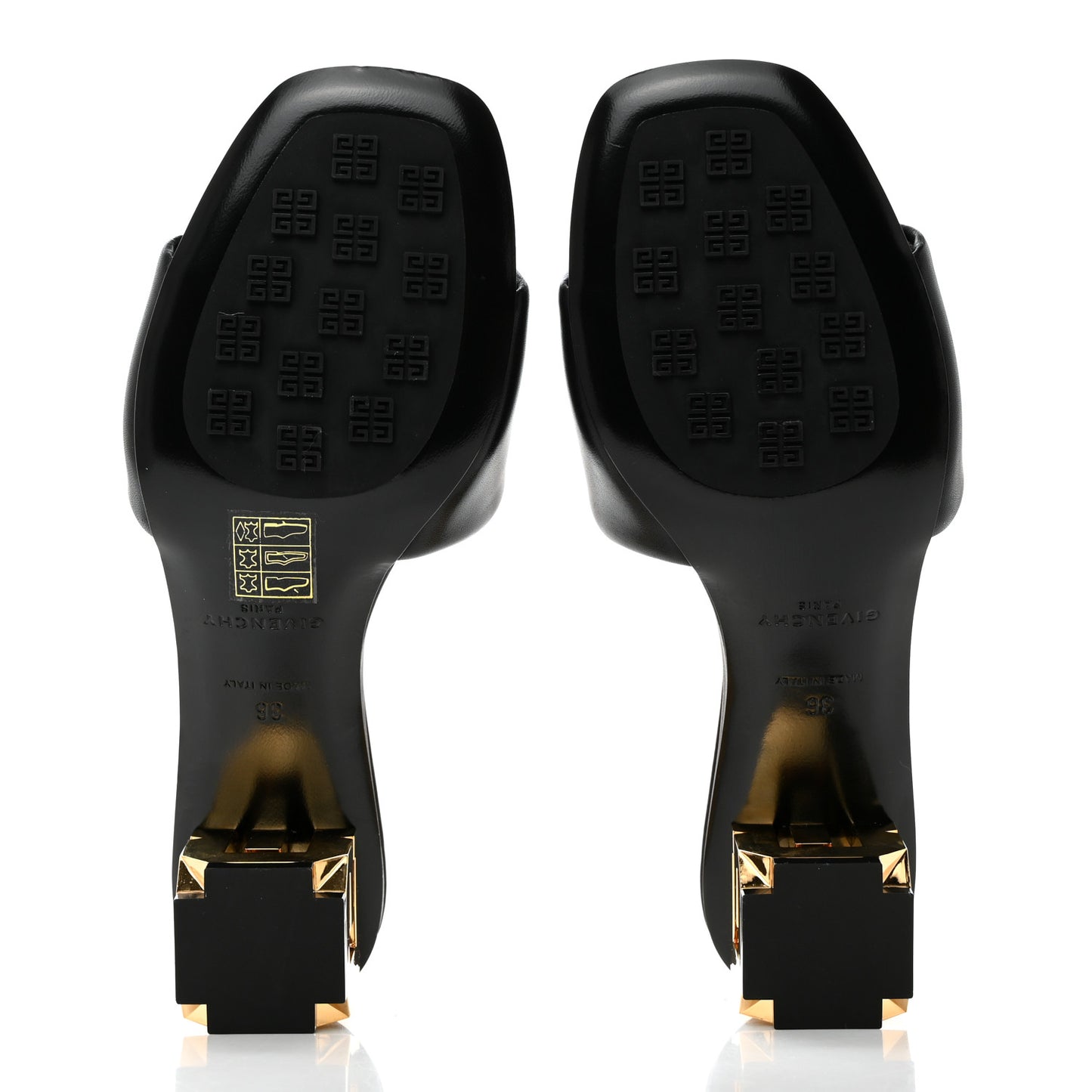 Calfskin G Cube 45mm Kitten Heels 36 Black