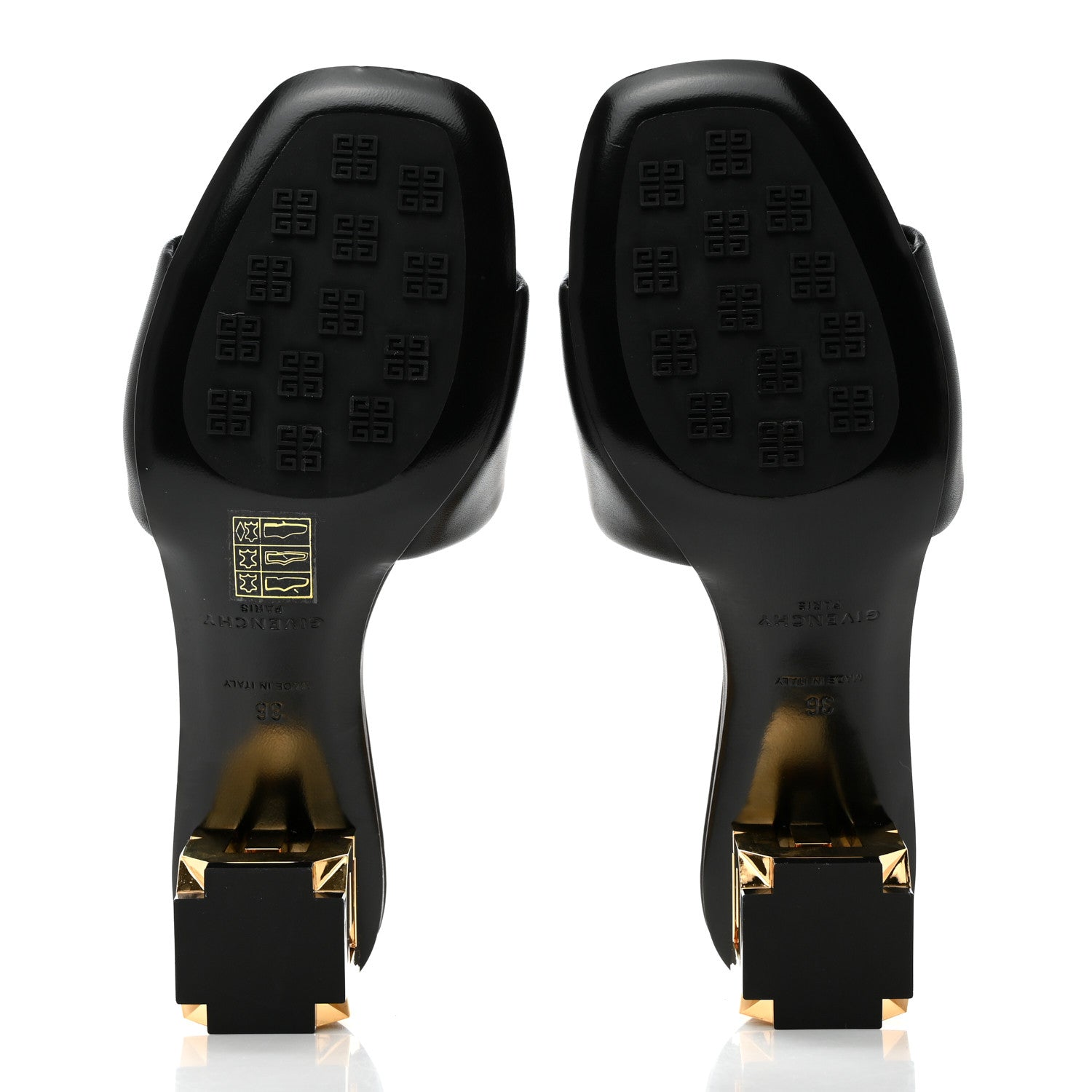 Givenchy Calfskin G Cube 45mm Kitten Heels 36 Black 5 of 11