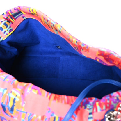 Chanel Foulard Fabric Quilted Printed Flap Pink 4 of 9