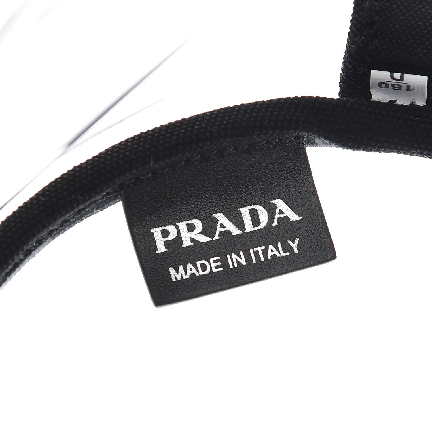 Prada Plexiglass Calfskin Small Shopper Tote Black 8 of 11