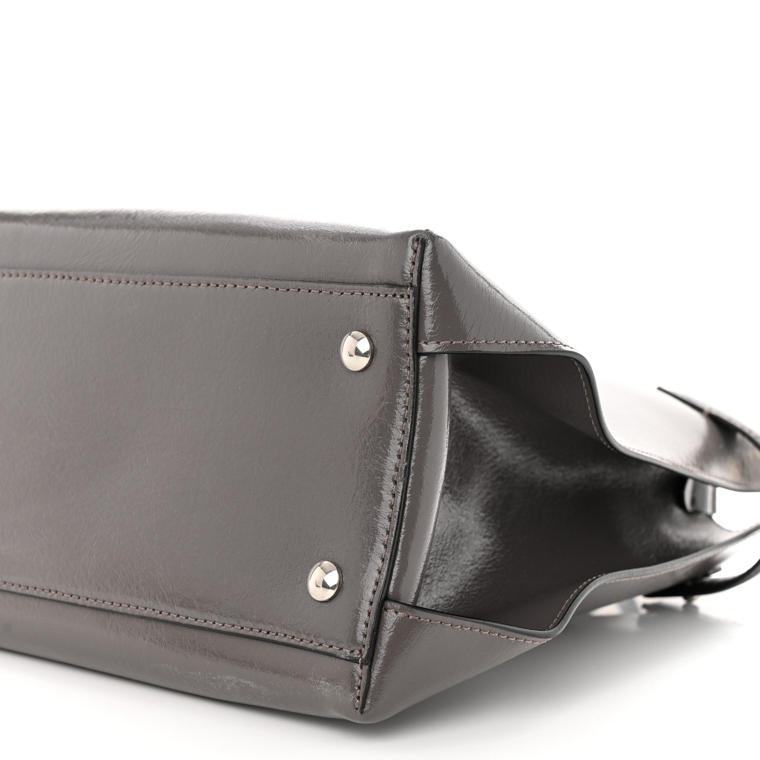 Burberry Soft Calfskin Medium Banner Tote Sepia Grey 10 of 10