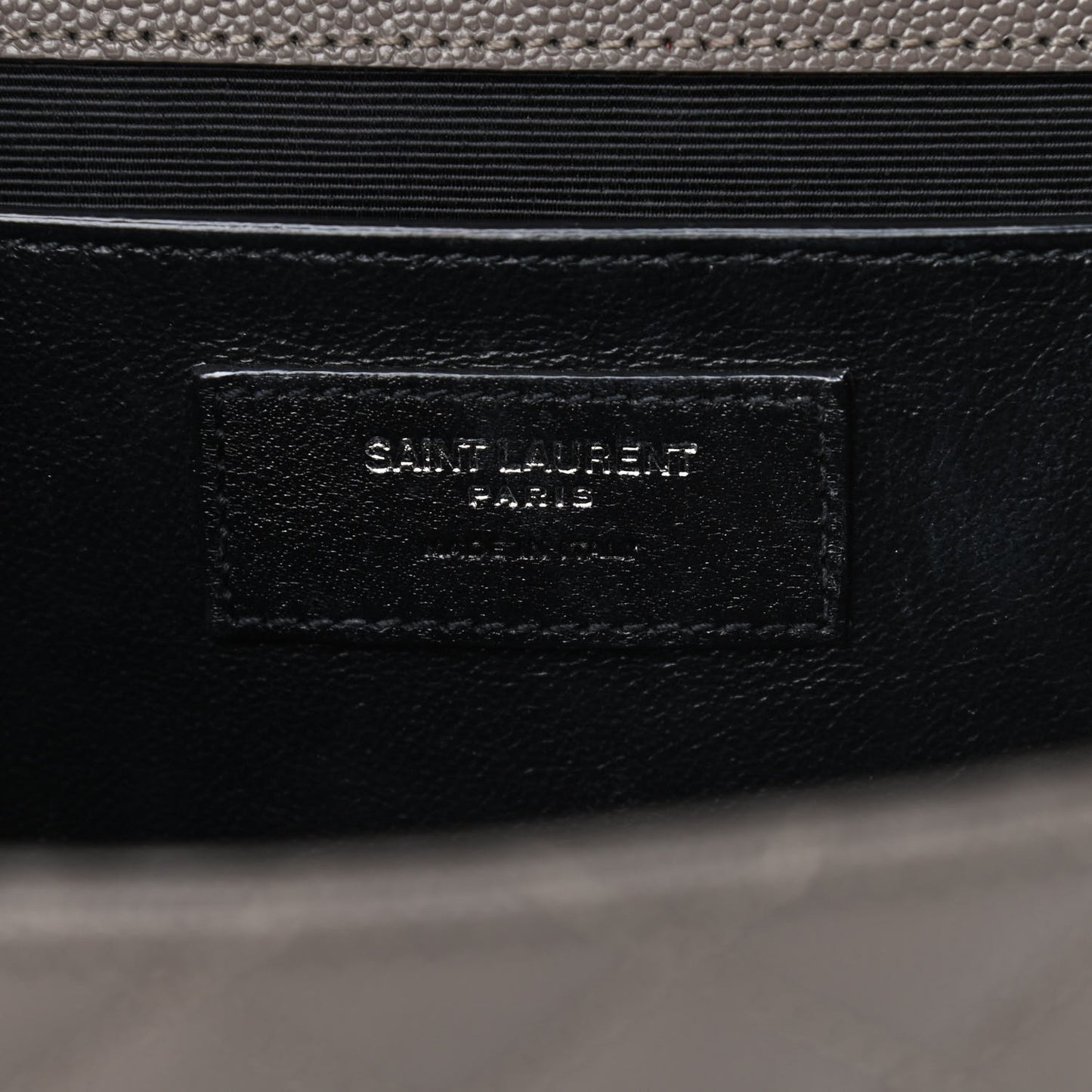 Grain De Poudre Textured Mixed Matelasse Medium Triquilt Monogram Satchel Earth