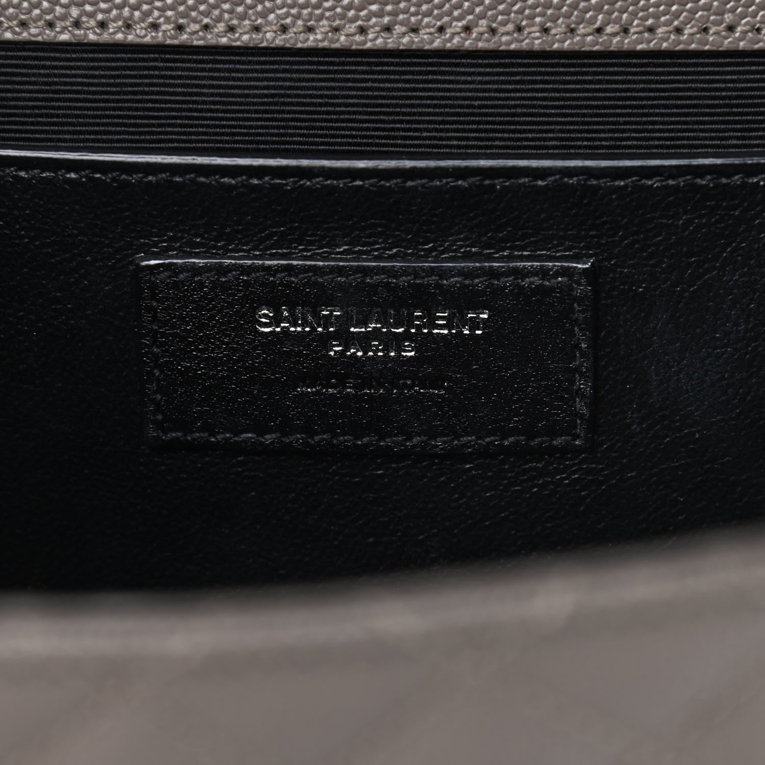 Saint Laurent Grain De Poudre Textured Mixed Matelasse Medium Triquilt Monogram Satchel Earth 5 of 15