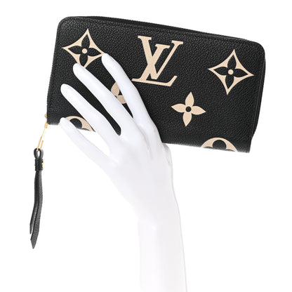 Louis Vuitton Empreinte Monogram Giant Zippy Wallet Black Beige 2 of 6