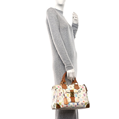 Louis Vuitton Monogram Multicolor Speedy 30 White 2 of 21