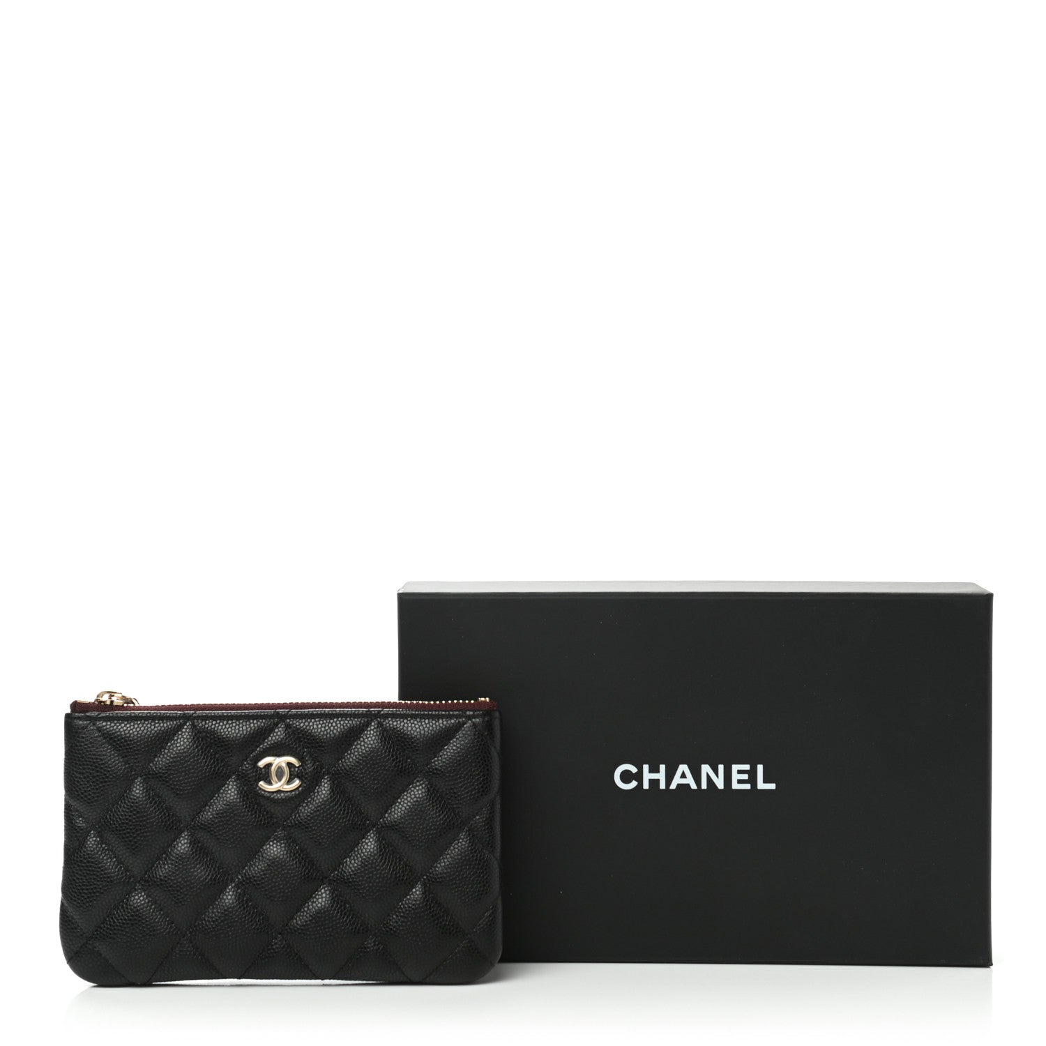 Chanel Caviar Quilted Small Cosmetic Case Black 9 of 9