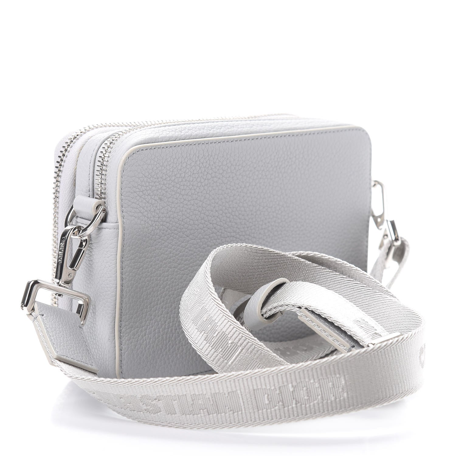 Christian Dior X AIR JORDAN Grained Calfskin Crossbody Grey 3 of 12