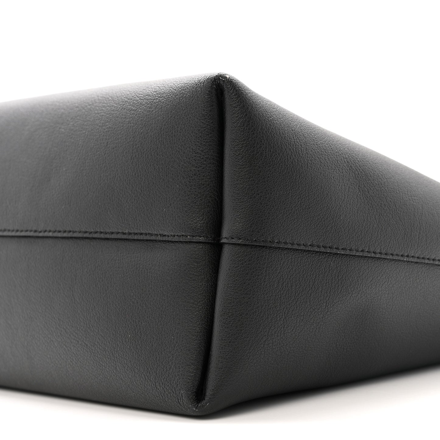 Calfskin Large Shopping Tote Black