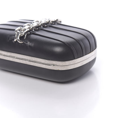 Alexander McQueen Nappa Skull Chain Box Clutch Black 9 of 12