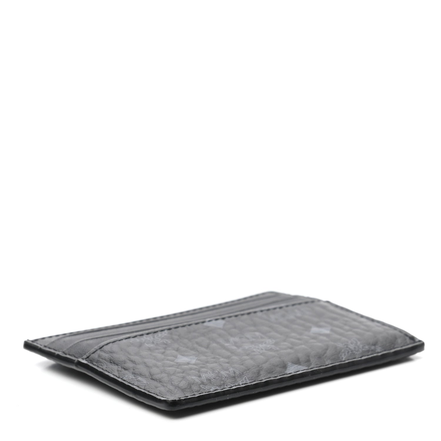 MCM Calfskin Visetos Card Case Black 4 of 6