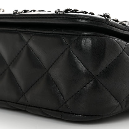Chanel Lambskin Quilting Enchained Medium Flap Black 10 of 12