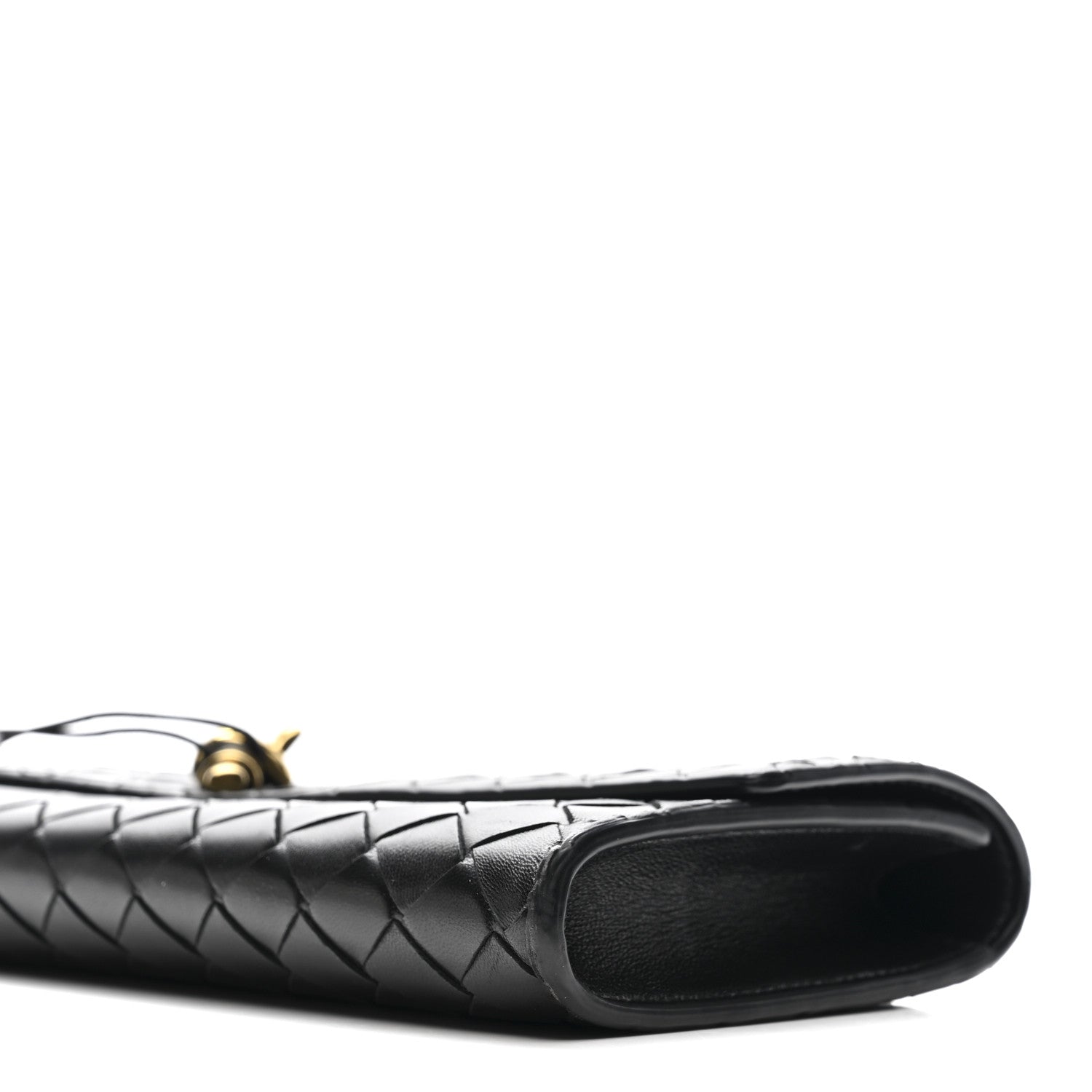 Bottega Veneta Nappa Intrecciato Long Andiamo Top Handle Clutch Black 10 of 13