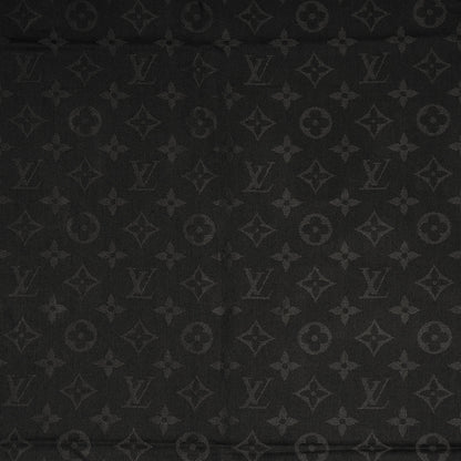 Louis Vuitton Wool Silk Monogram Shawl Anthracite 4 of 5