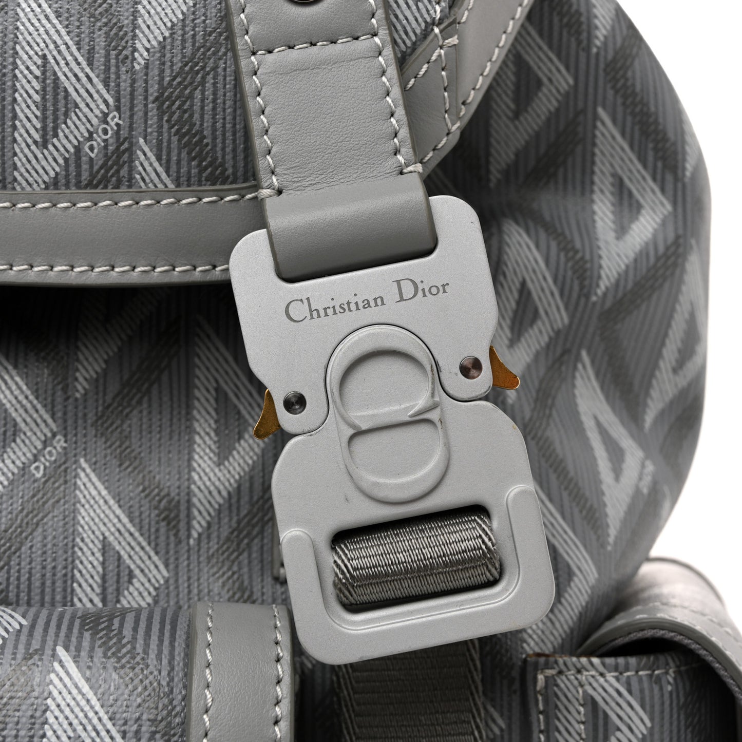 Coated Canvas CD Diamond Large Hit The Road Backpack Gray