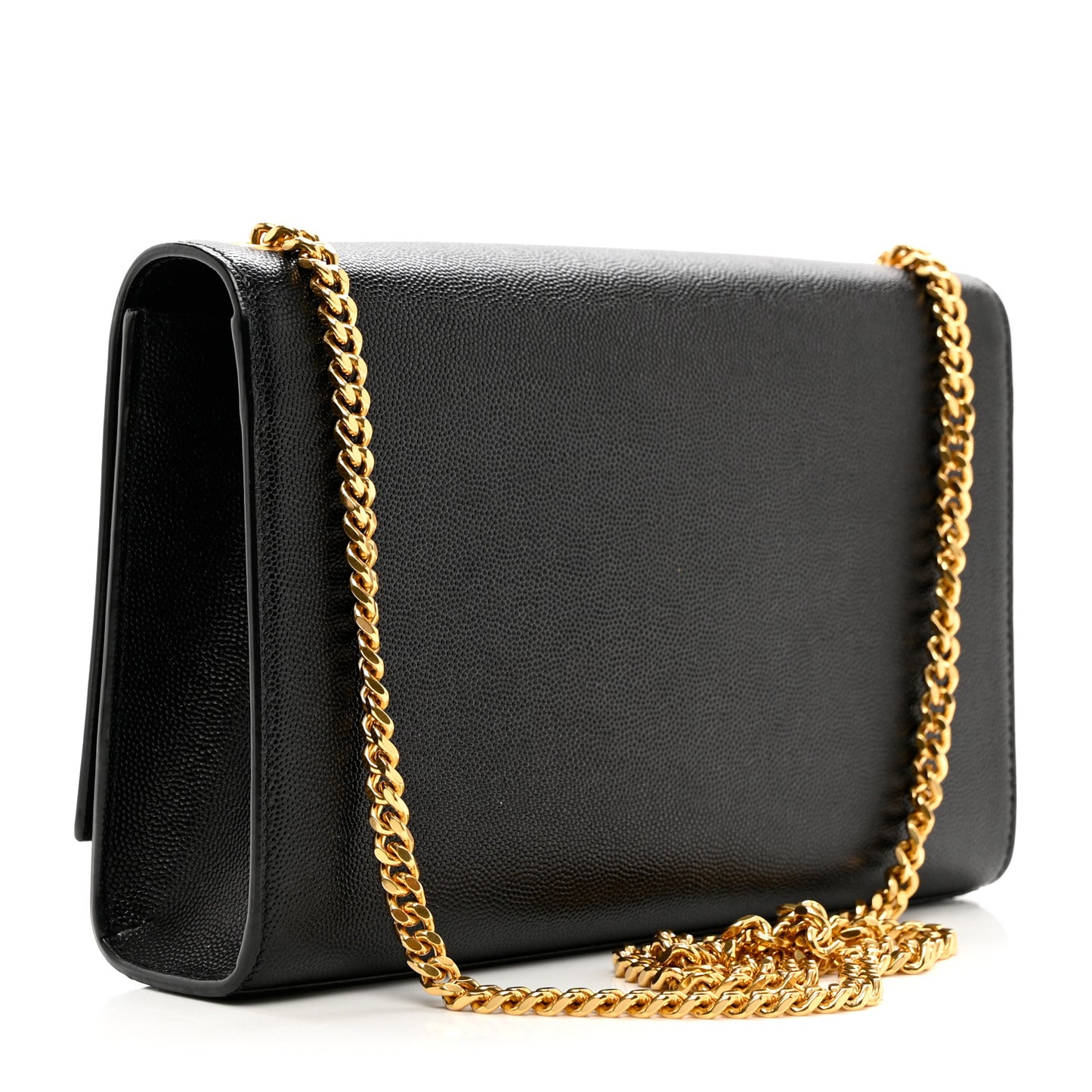 Grain De Poudre Medium Classic Monogram Kate Satchel Black