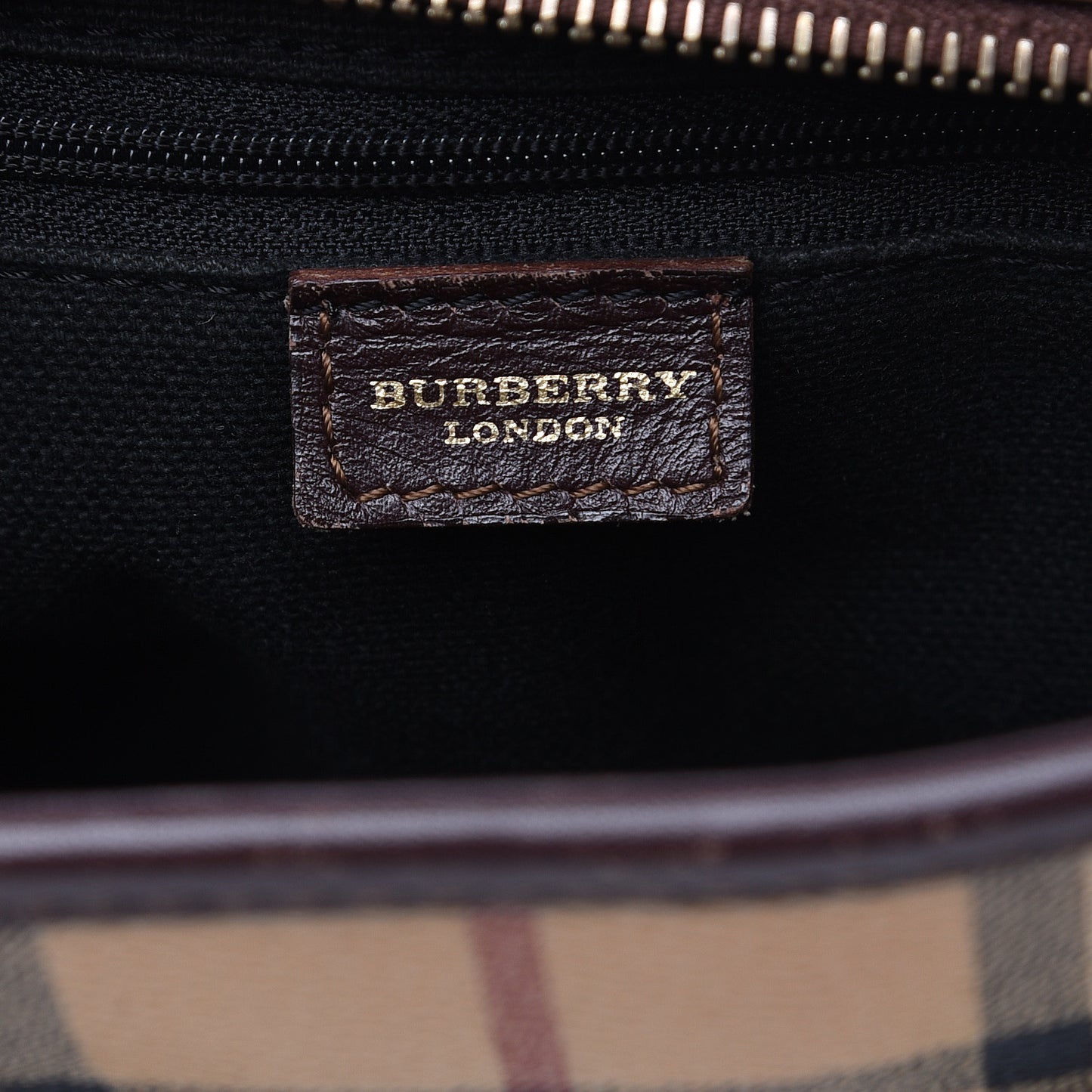 Haymarket Check Shoulder Bag Brown
