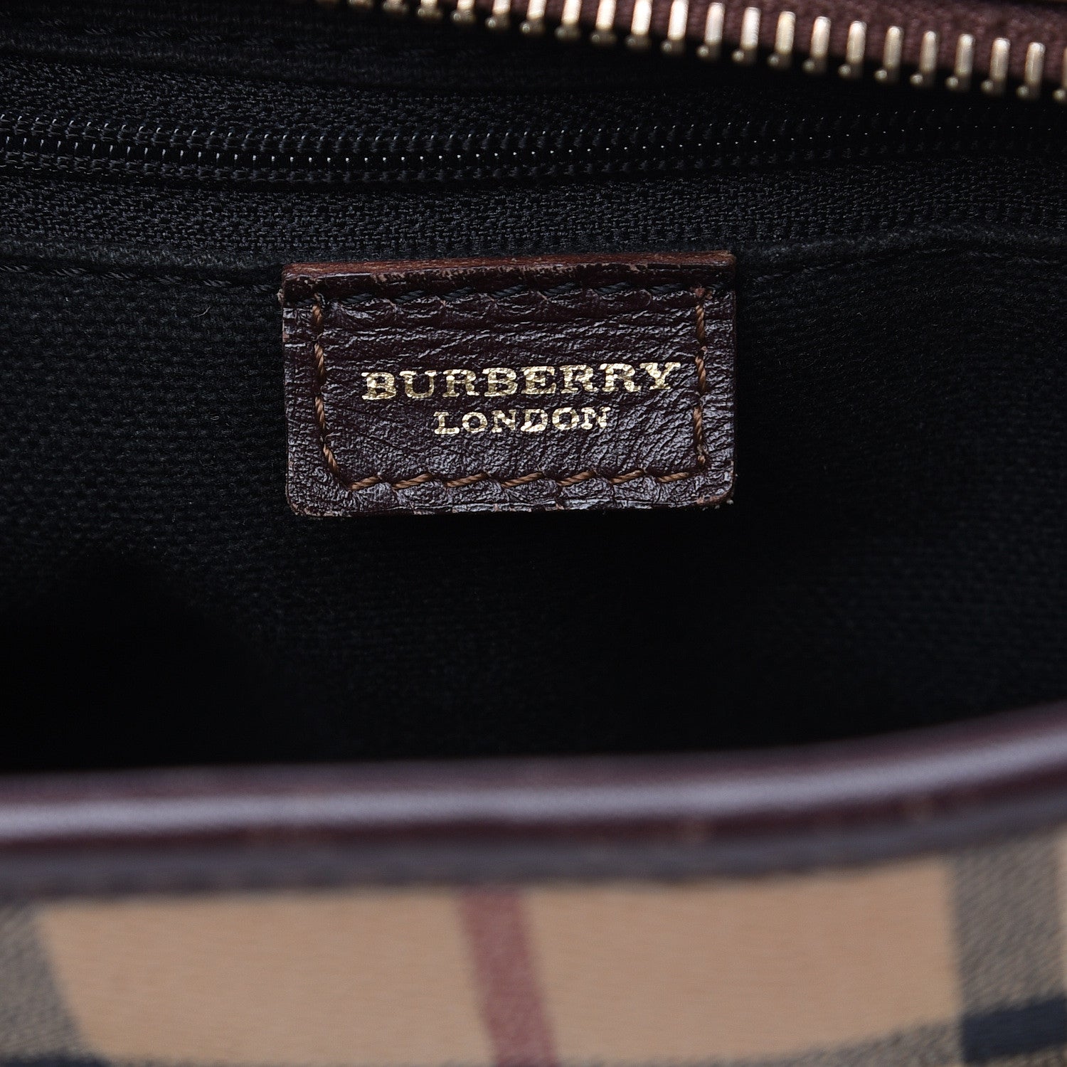 Burberry Haymarket Check Shoulder Bag Brown 5 of 13