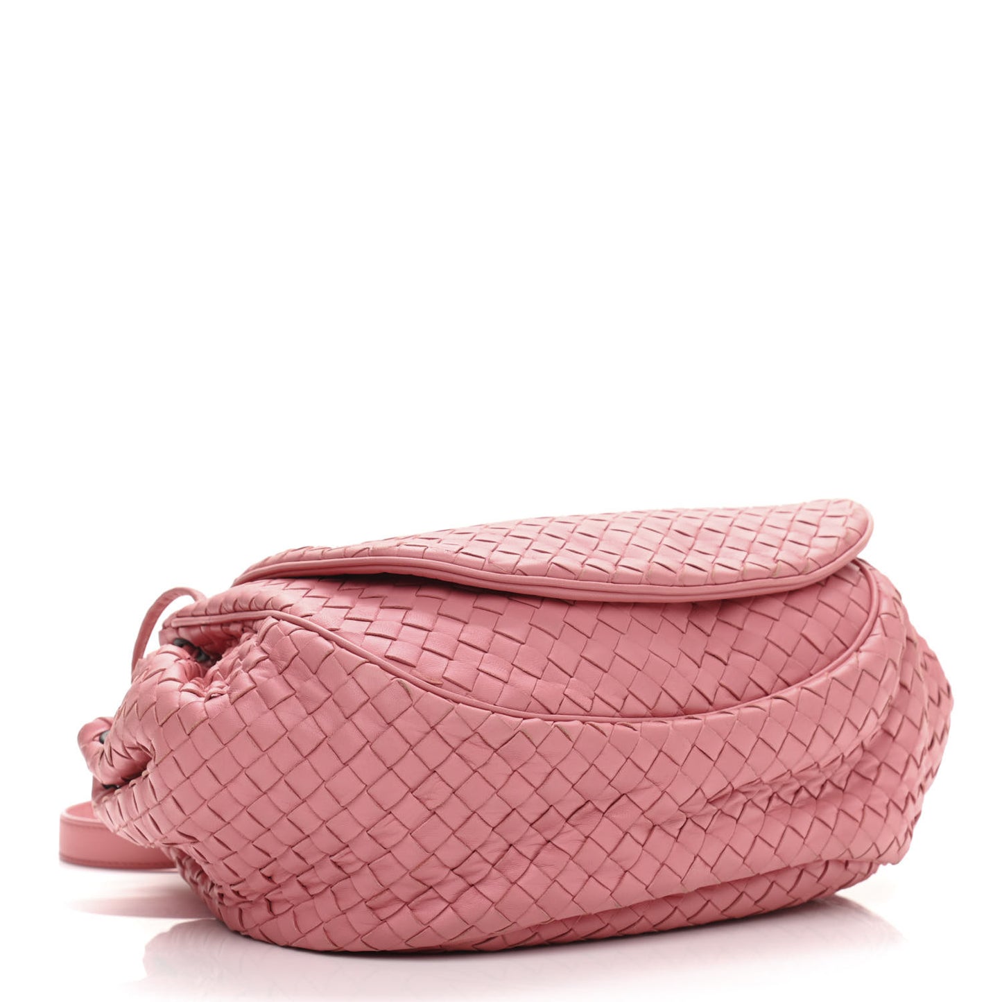 Nappa Intrecciato Messenger Bag Petal Pink