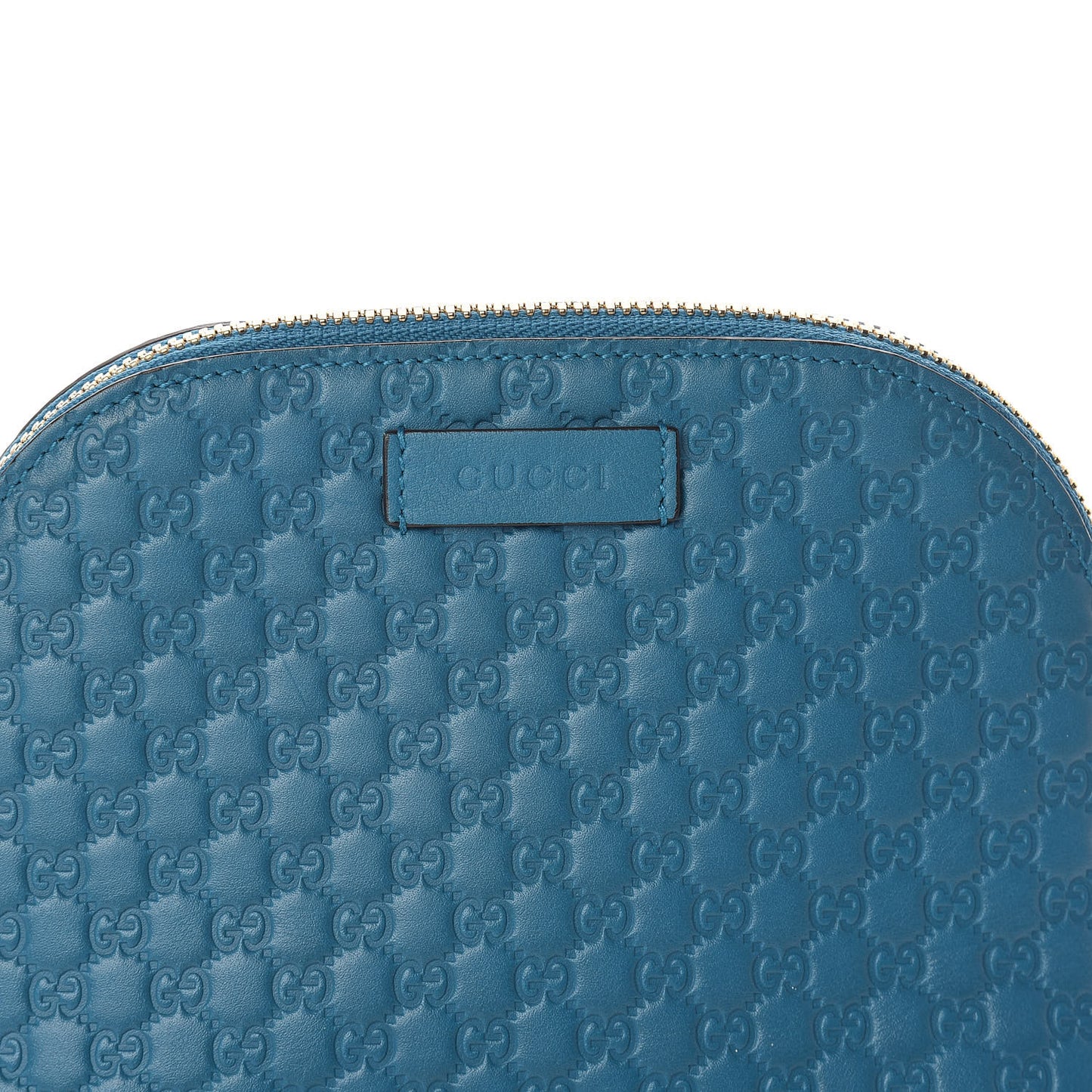 Microguccissima GG Cosmetic Case Deep Cobalt