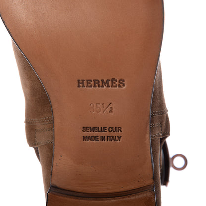 Hermes Suede Neo Low Boots 35.5 Ecorce 8 of 9