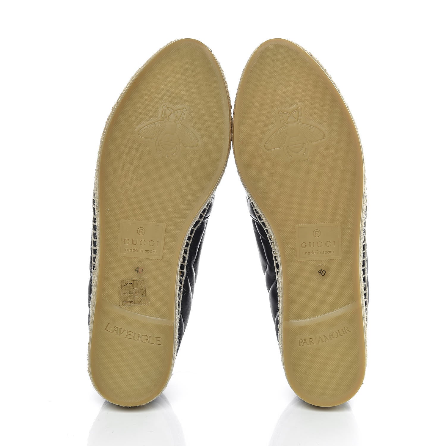 Gucci Nappa Matelasse GG Marmont Espadrilles 40 Black 5 of 15