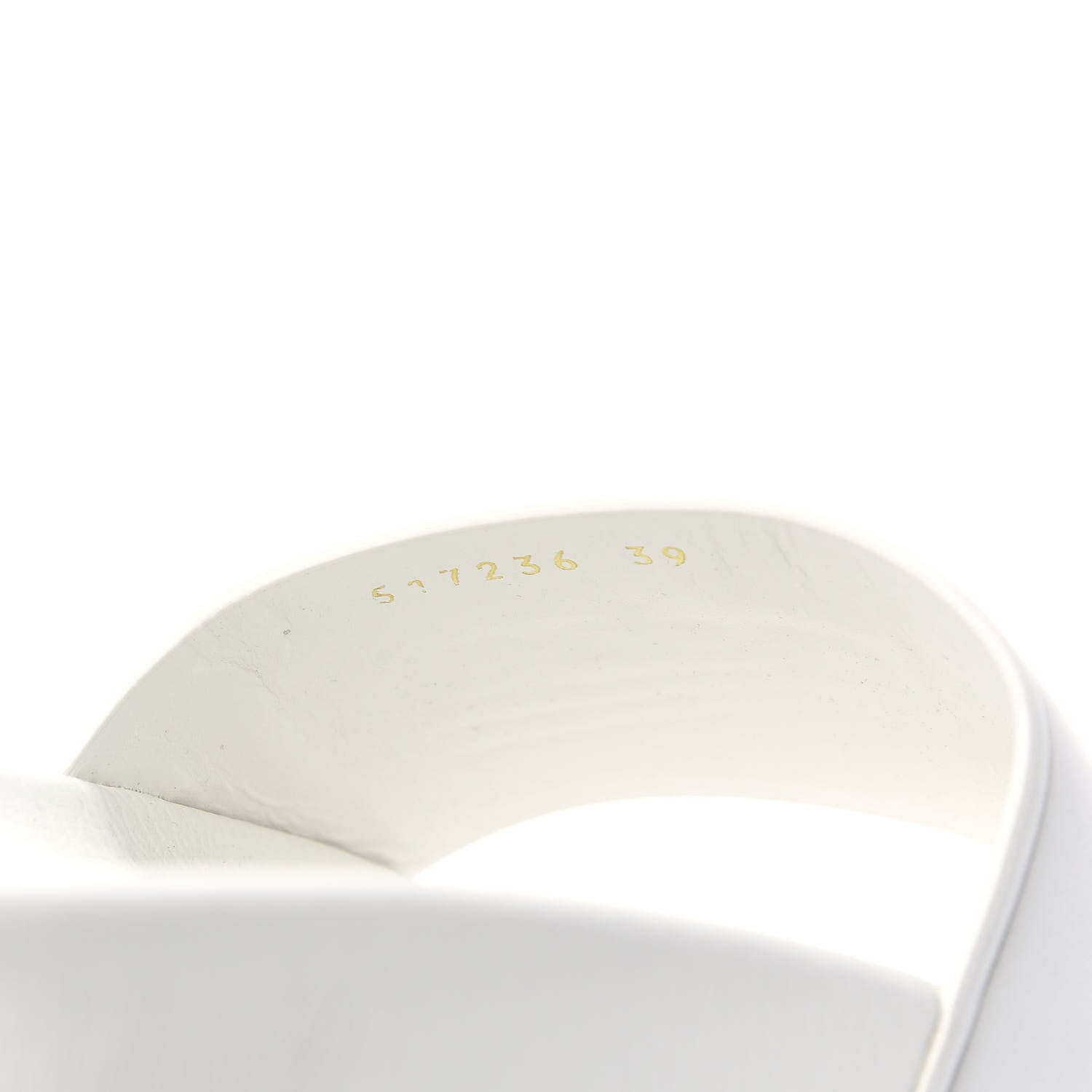 Balenciaga Nappa Political Campaign Logo Womens Pool Slide Sandals 39 White 8 of 8