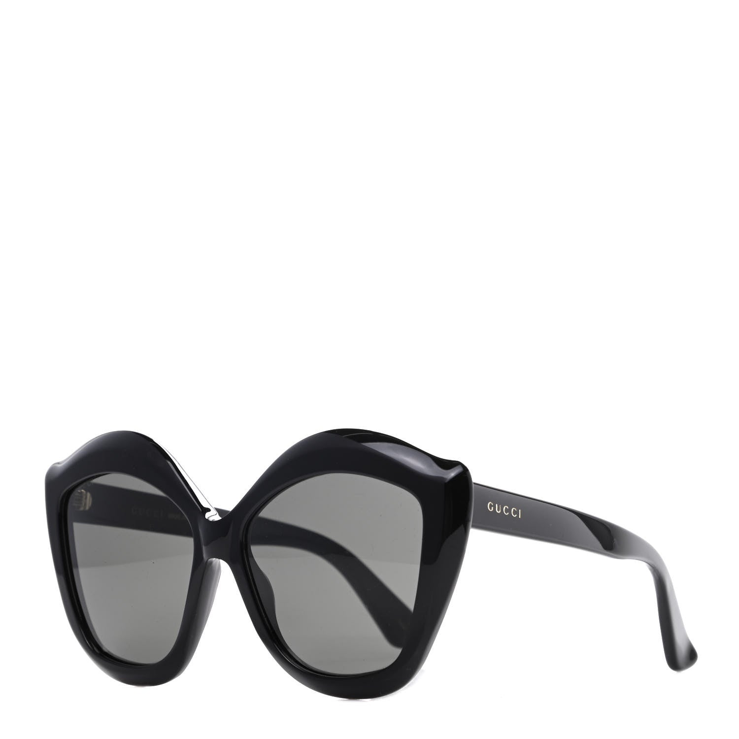 Gucci Cat Eye GG0117S Sunglasses Black 1 of 8
