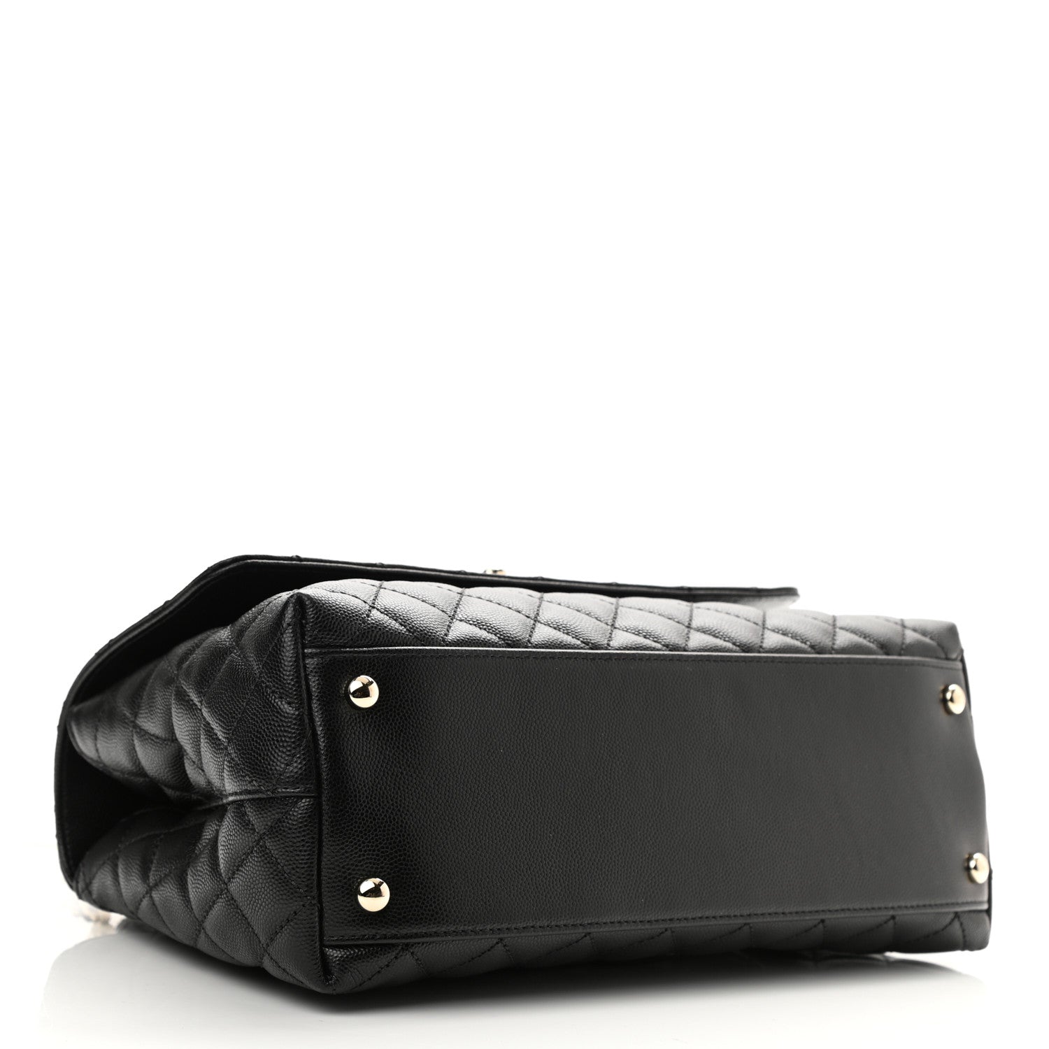 Chanel Caviar Quilted Small Coco Handle Flap Black 4 of 10